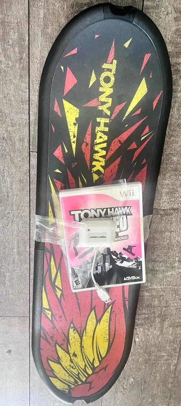 Nintendo Wii Tony Hawk Wireless Skateboard, Tony Hawk Shred, Dongle Activision